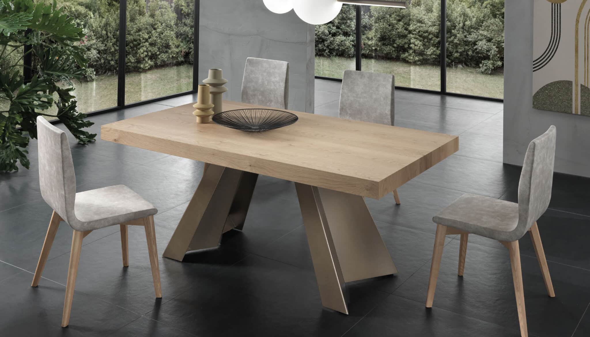 Tavolo Fly gamba centrale – Gipi Interiors