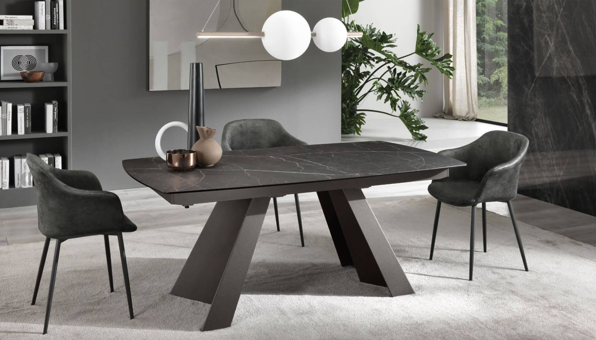 Tavolo Fly forma botte allungabile piano slim – Gipi Interiors