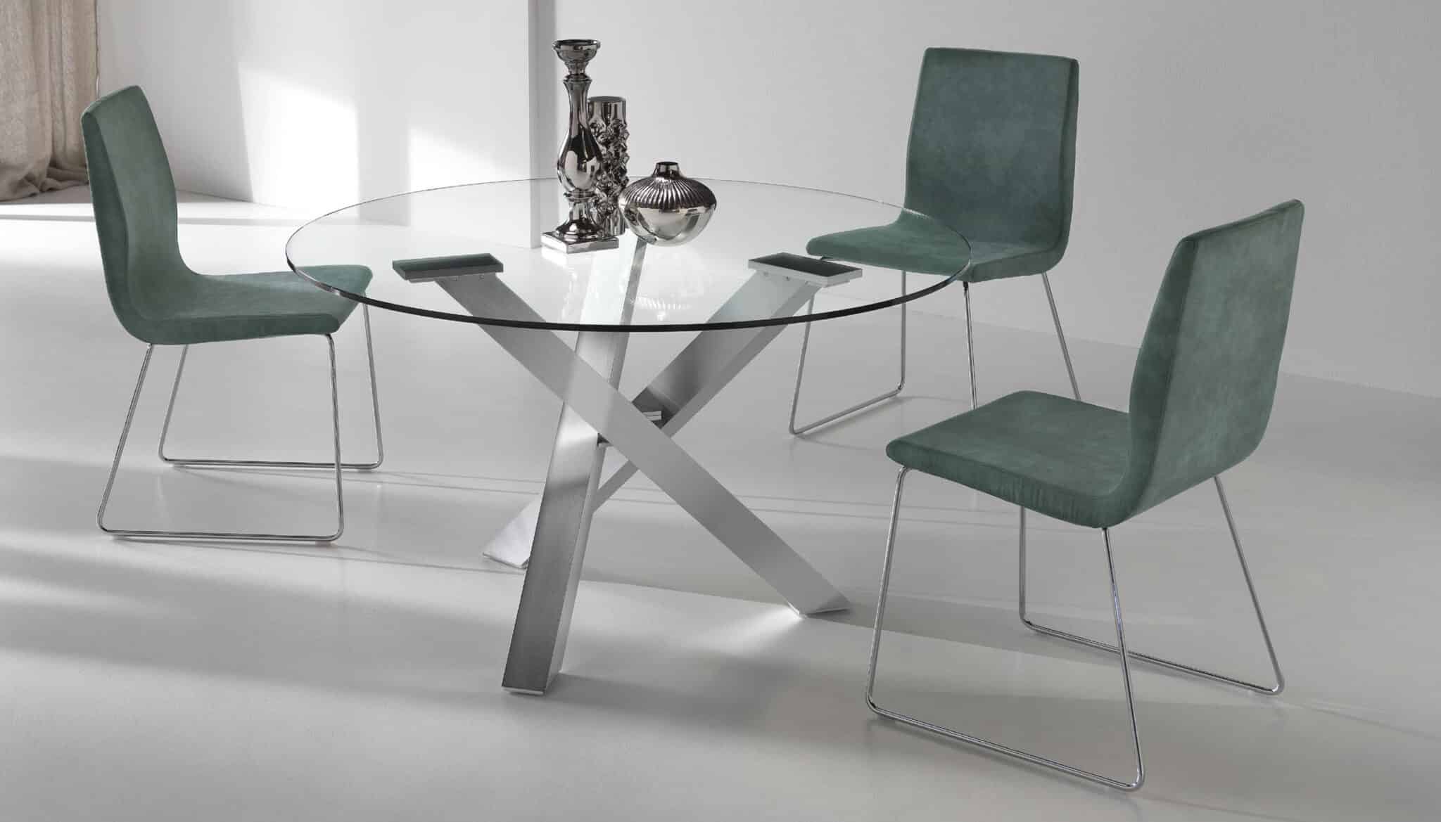 Tavolo Quark tondo fisso piano slim – Gipi Interiors