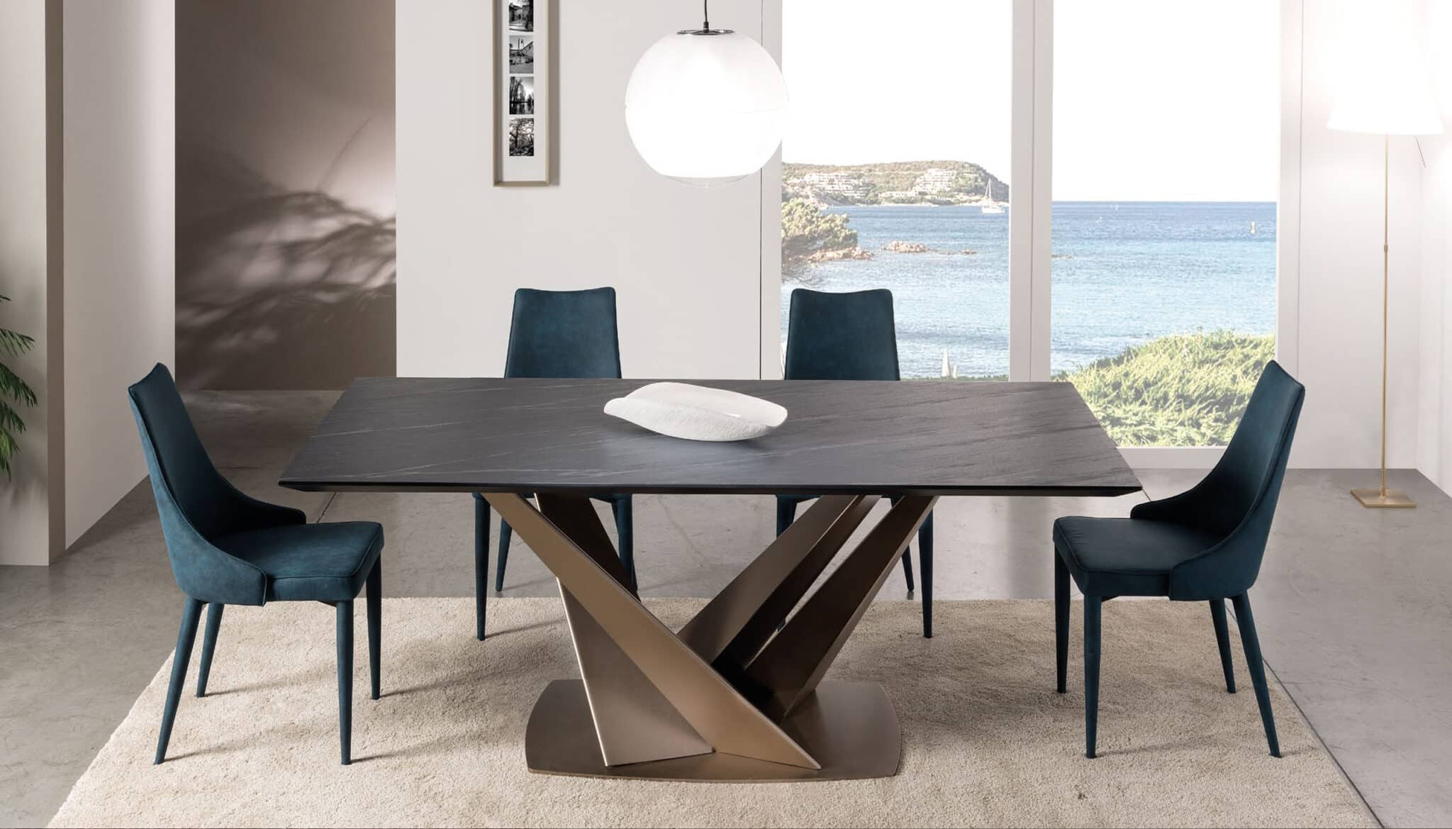 Tavolo Twist rettangolare allungabile piano slim – Gipi Interiors