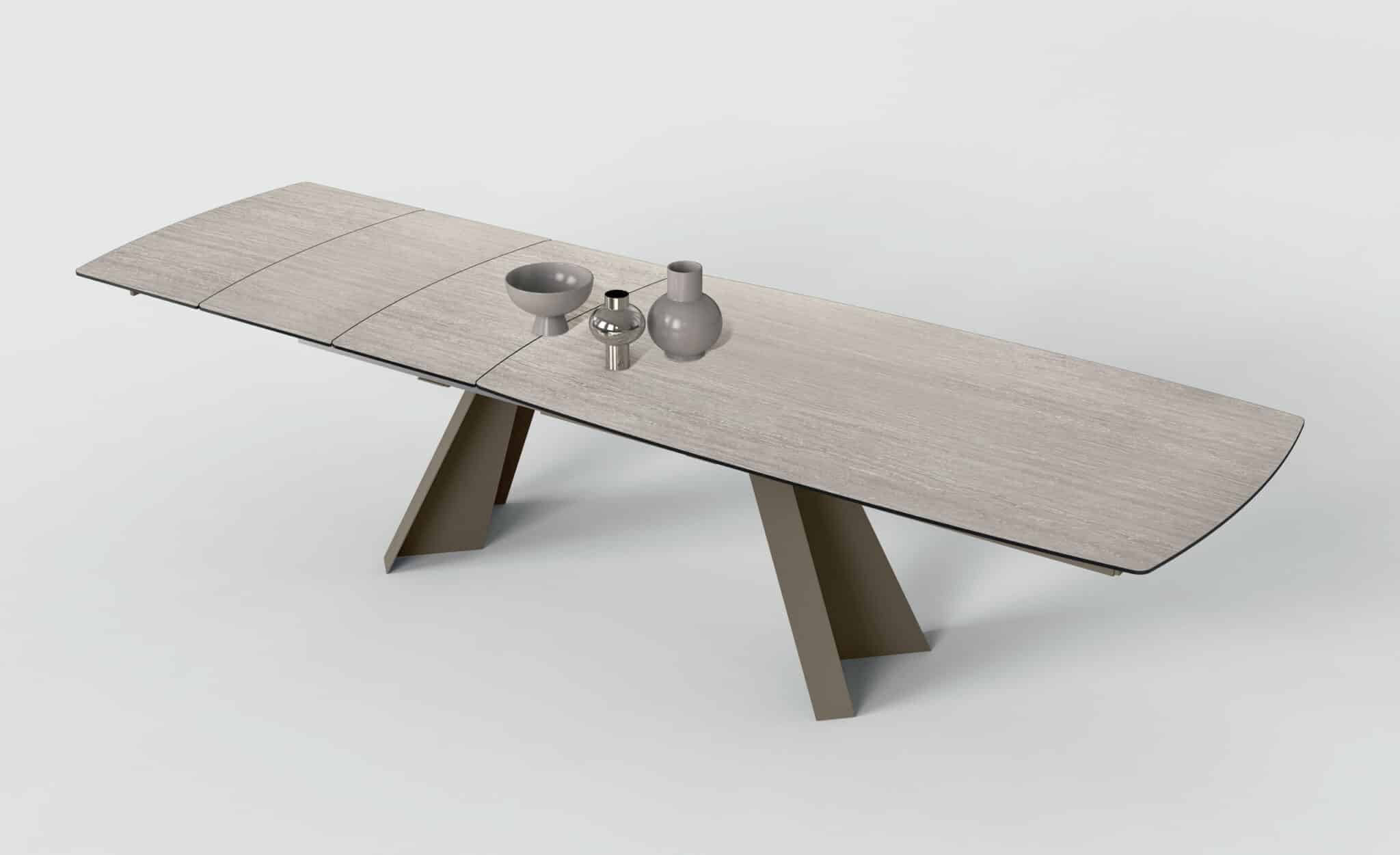 Tavolo Bat forma botte allungabile piano slim – Gipi Interiors