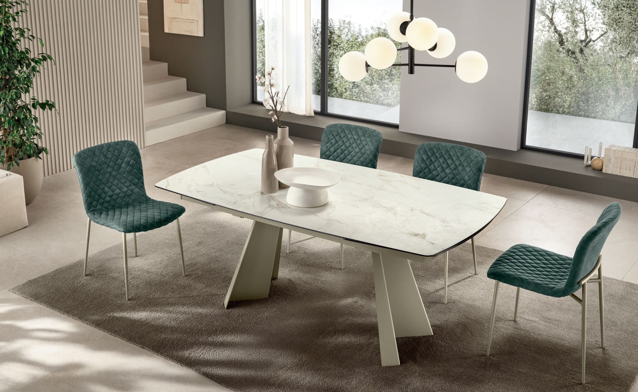 Tavolo Bat forma botte allungabile piano slim – Gipi Interiors