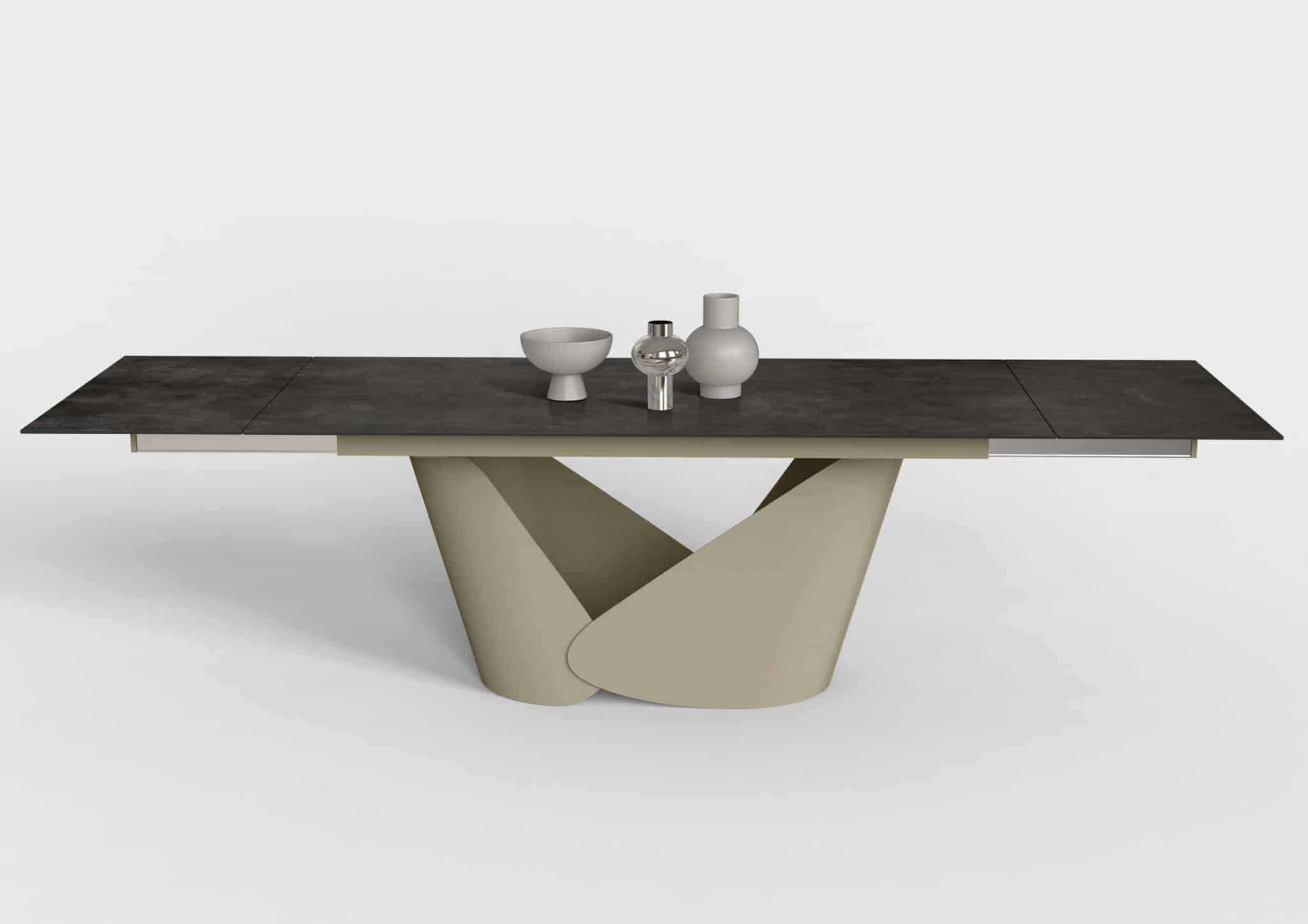 Tavolo Rock rettangolare allungabile piano slim – Gipi Interiors