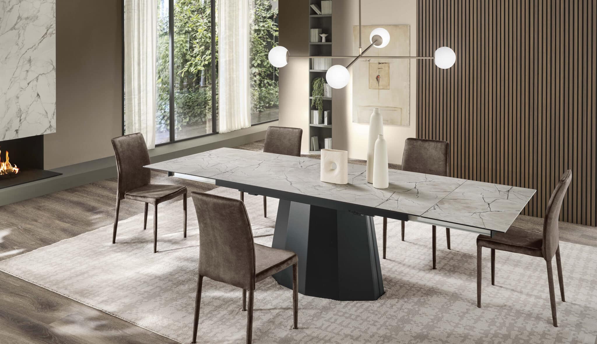 Tavolo Wing rettangolare allungabile piano slim – Gipi Interiors