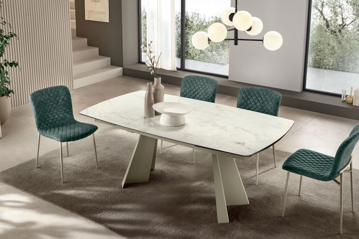 Tavolo Bat forma botte allungabile piano slim – Gipi Interiors