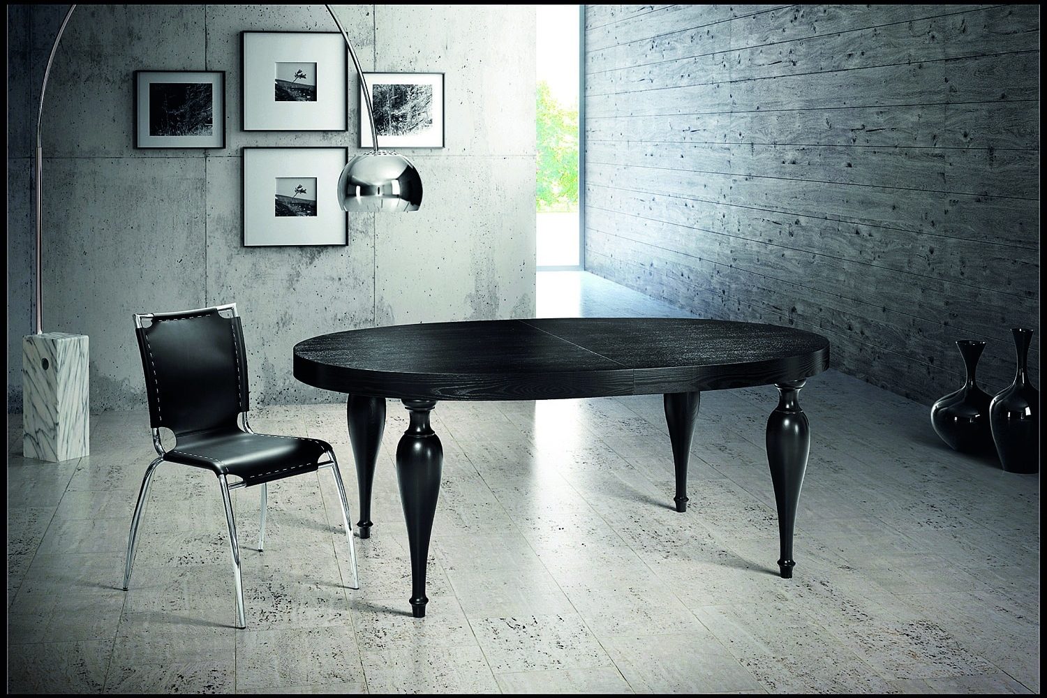 GIPI_TAVOLO_BRIDGE_OVALE_LACCATO_NERO