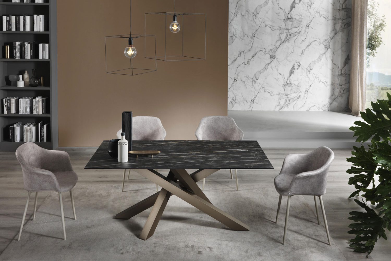 Tavolo QUARK fisso piano vetro – Gipi Interiors