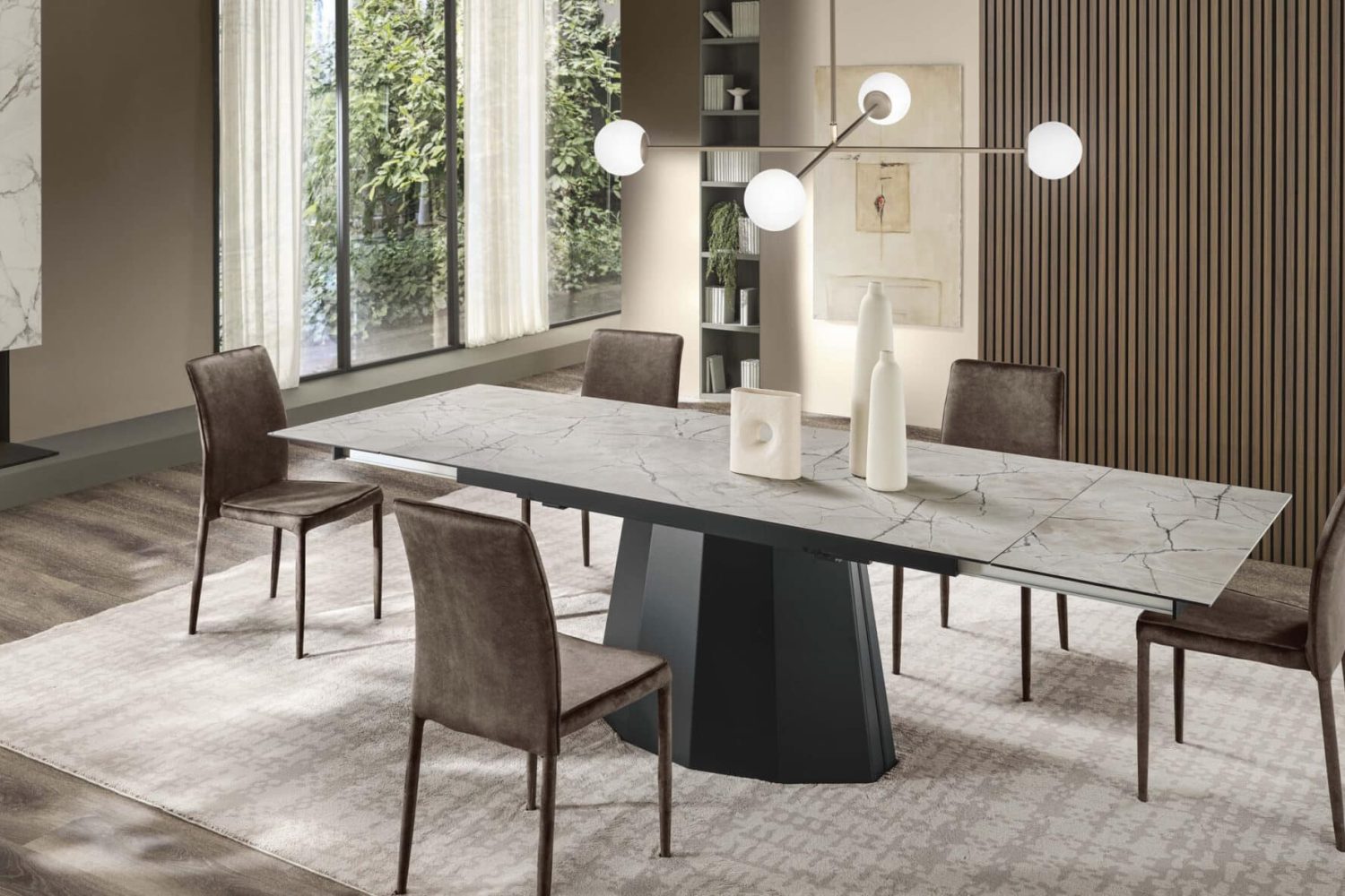 Tavolo Wing rettangolare allungabile piano slim – Gipi Interiors