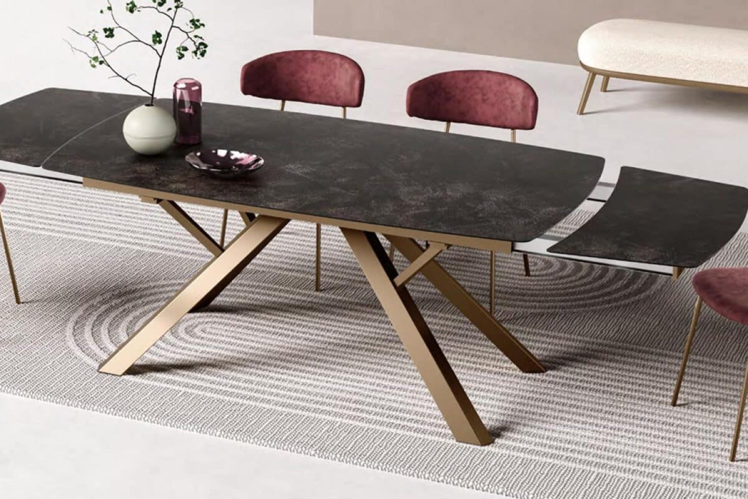 Tavolo York forma botte piano slim – Gipi Interiors